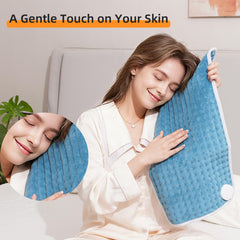 RAINOVA heating pad throw machine-washable fabric being laundered