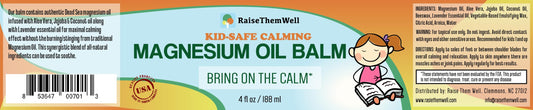 Raise Them Well calming balm lavender-oil detail highlighting soothing aroma for children