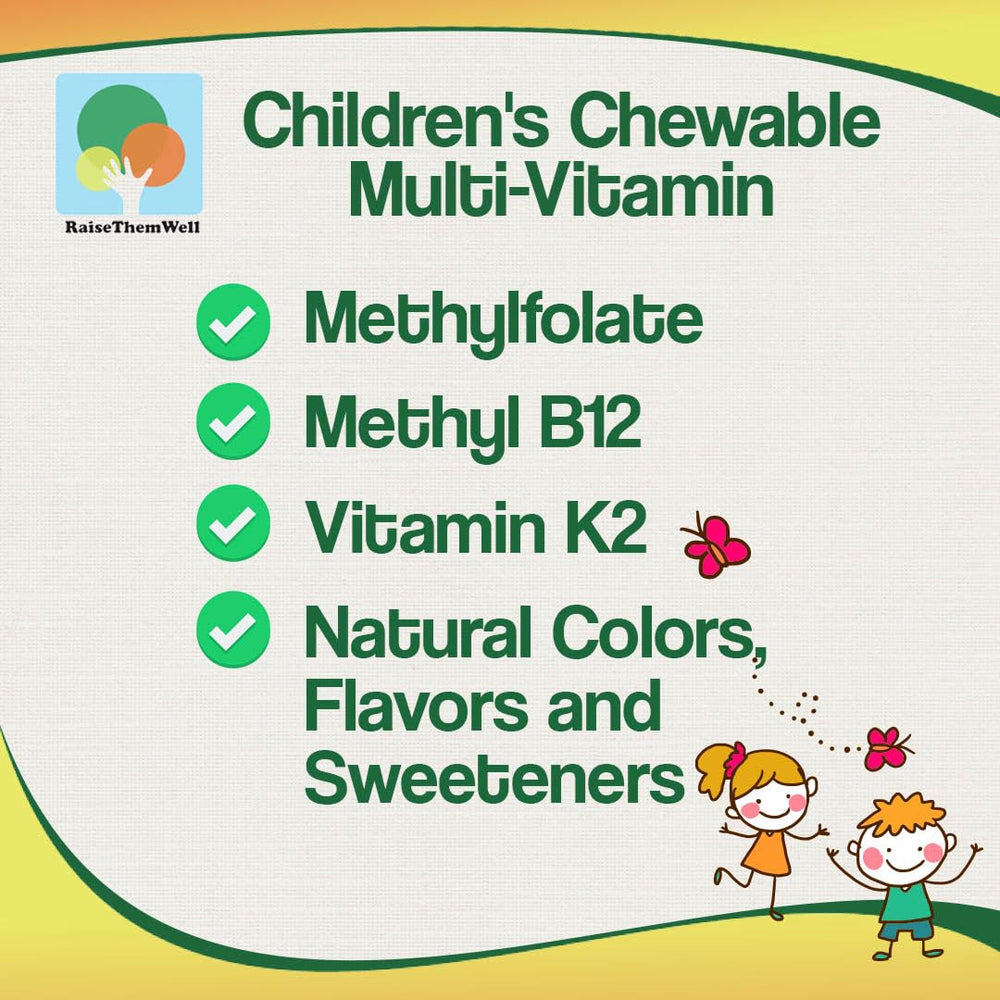 Raise Them Well citrus-flavored chewables used in a daily routine.