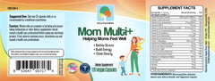 Raise Them Well Mom Multi+ GMP badge signals quality and safety.