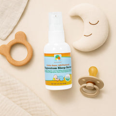 Raise Them Well sleep serum in a peaceful bedtime scene.