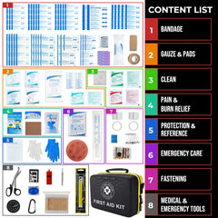 Raismile 410-piece kit contents displayed for versatile outdoor and travel readiness