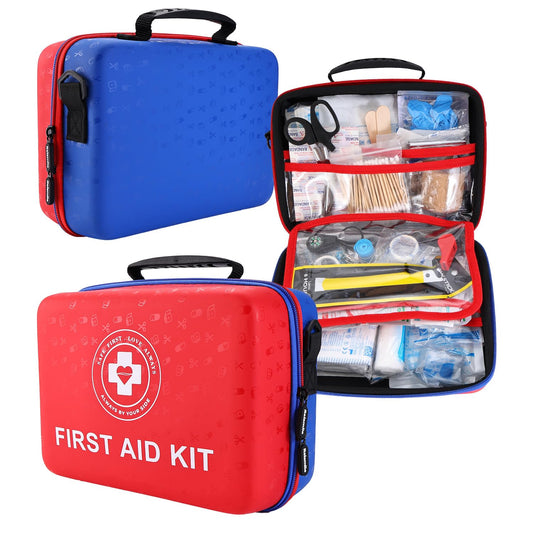 Raismile Large First Aid Kit with dual-color shell for easy identification on the go.