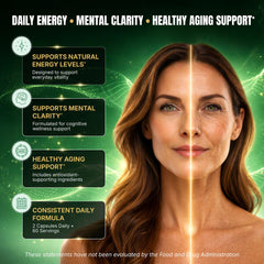 Raitera NAD+ capsules close-up shows soft capsules for convenient daily intake
