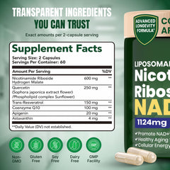 Raitera NAD+ bottle on counter with notebook suggests routine wellness habit