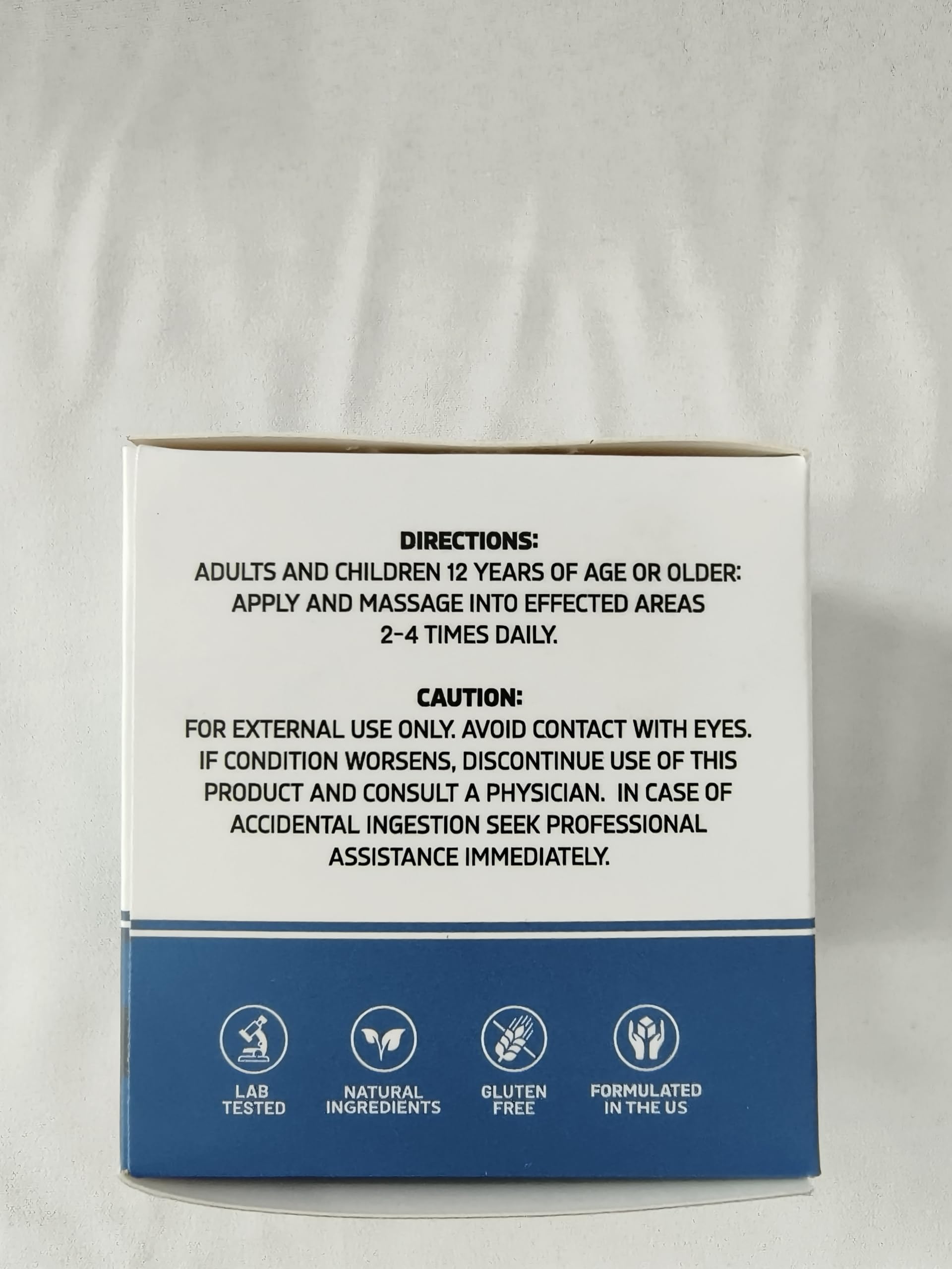 Nervara Comfort Cream ingredients label highlights natural components.