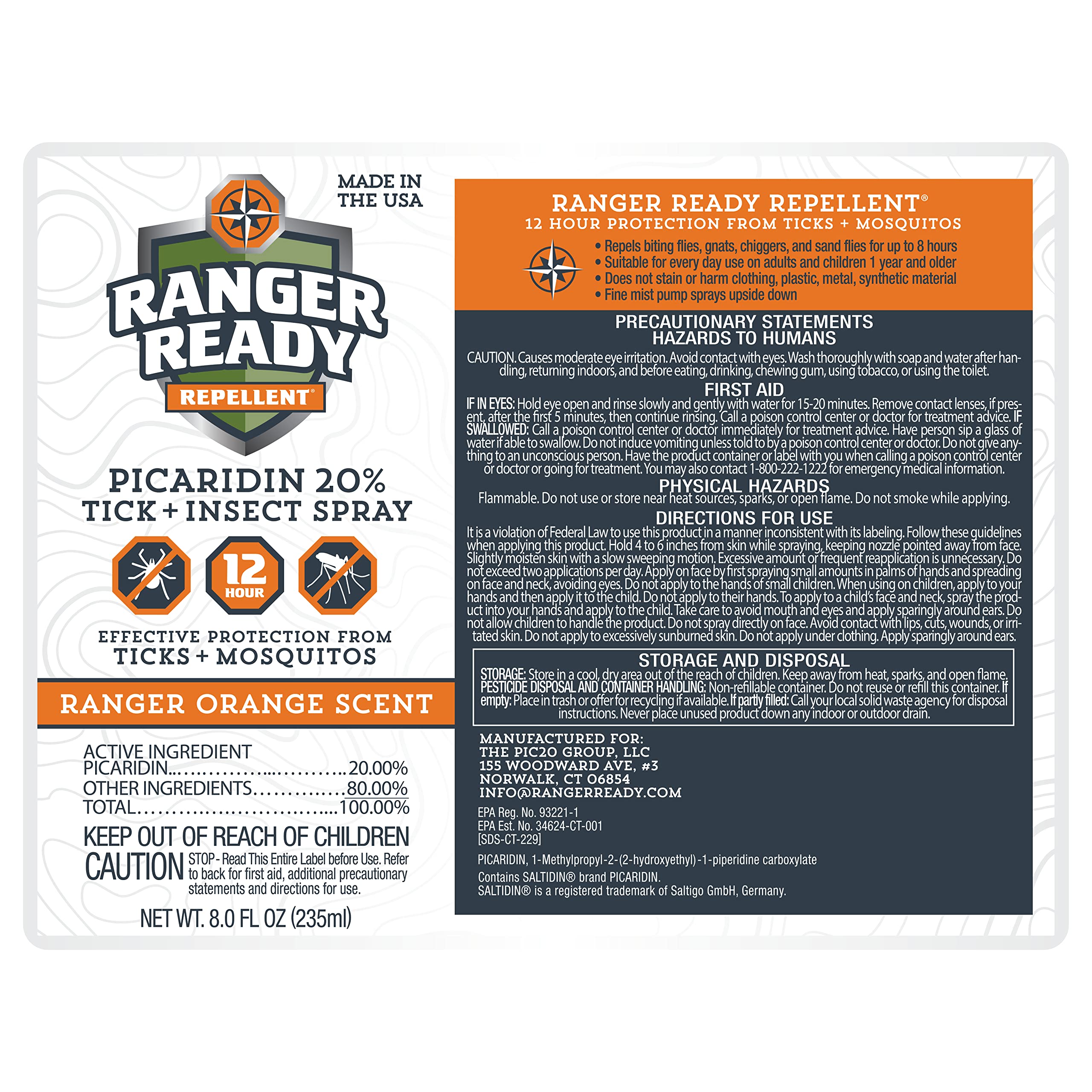 Ranger Ready ideal for hiking and camping outdoors against ticks and mosquitoes