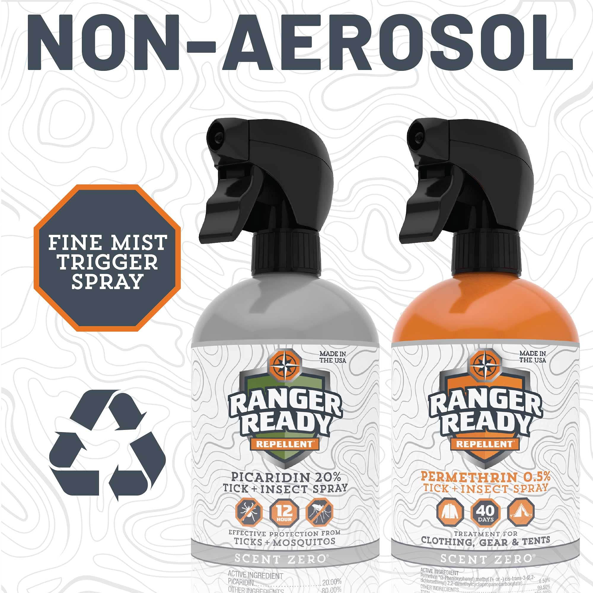 Ranger Ready P2Pak quick-drying formula won’t stain fabrics.