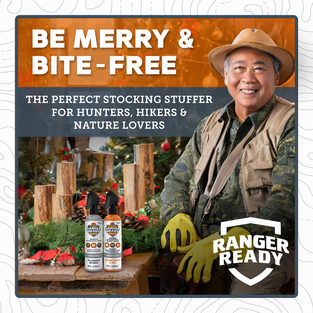 Ranger Ready P2Pak picaridin body spray offers up to 12 hours of protection.