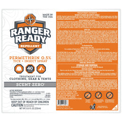 Long-lasting Ranger Ready permethrin coverage under sun and during washings.