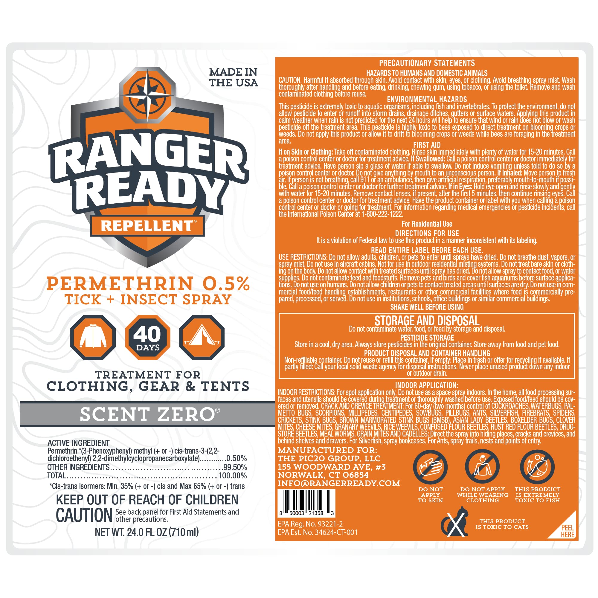 Ranger Ready Permethrin applied to tents and gear in the field for outdoor use.