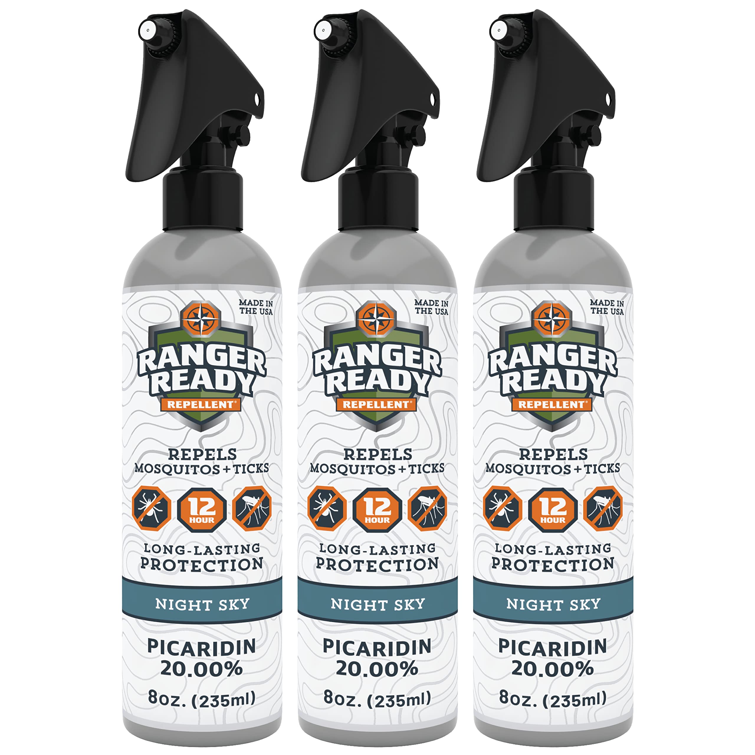 Ranger Ready Picaridin 20 percent Night Sky bottle with long lasting protection for outdoors