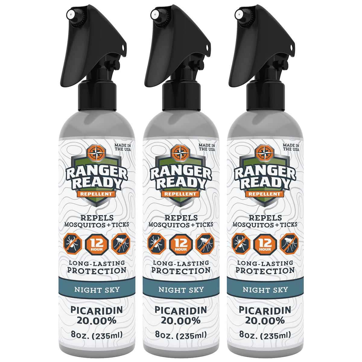 Ranger Ready Picaridin 20 percent Night Sky bottle with long lasting protection for outdoors