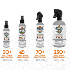 Non-staining formula won’t damage fabrics or gear.