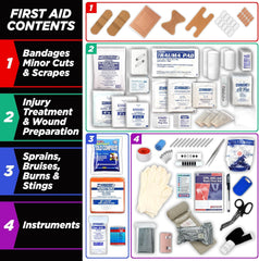 Rapid Care First Aid Kit Israeli bandage included for advanced trauma response
