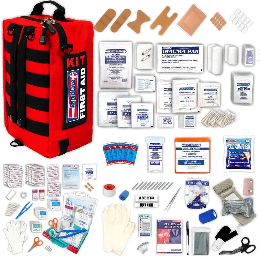 Rapid Care First Aid Kit main compartment with quick-access layout for fast response