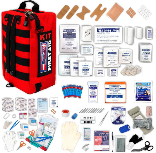 Rapid Care First Aid Kit main compartment with quick-access layout for fast response