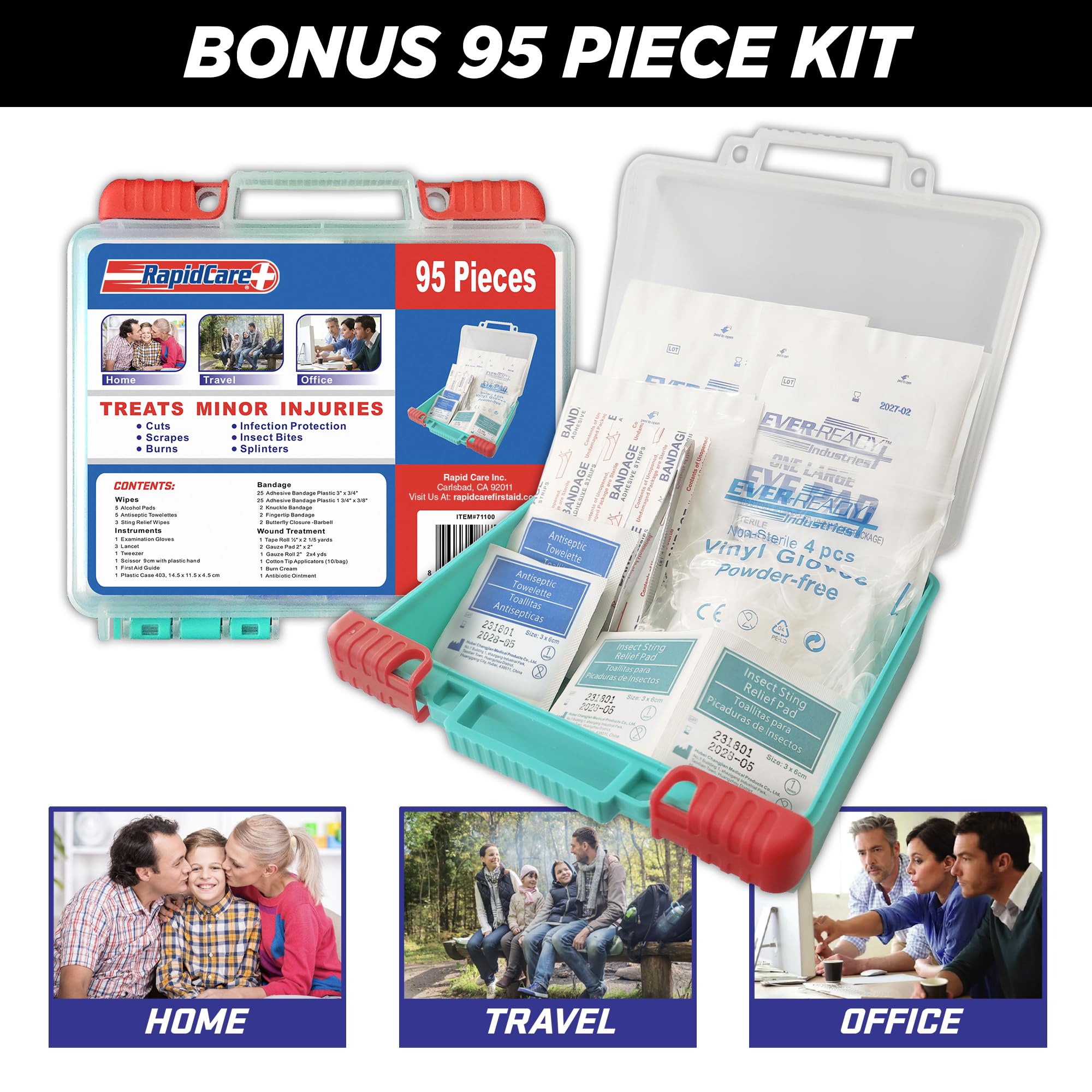 Rapid Care First Aid Kit splint for stabilizing injuries before help