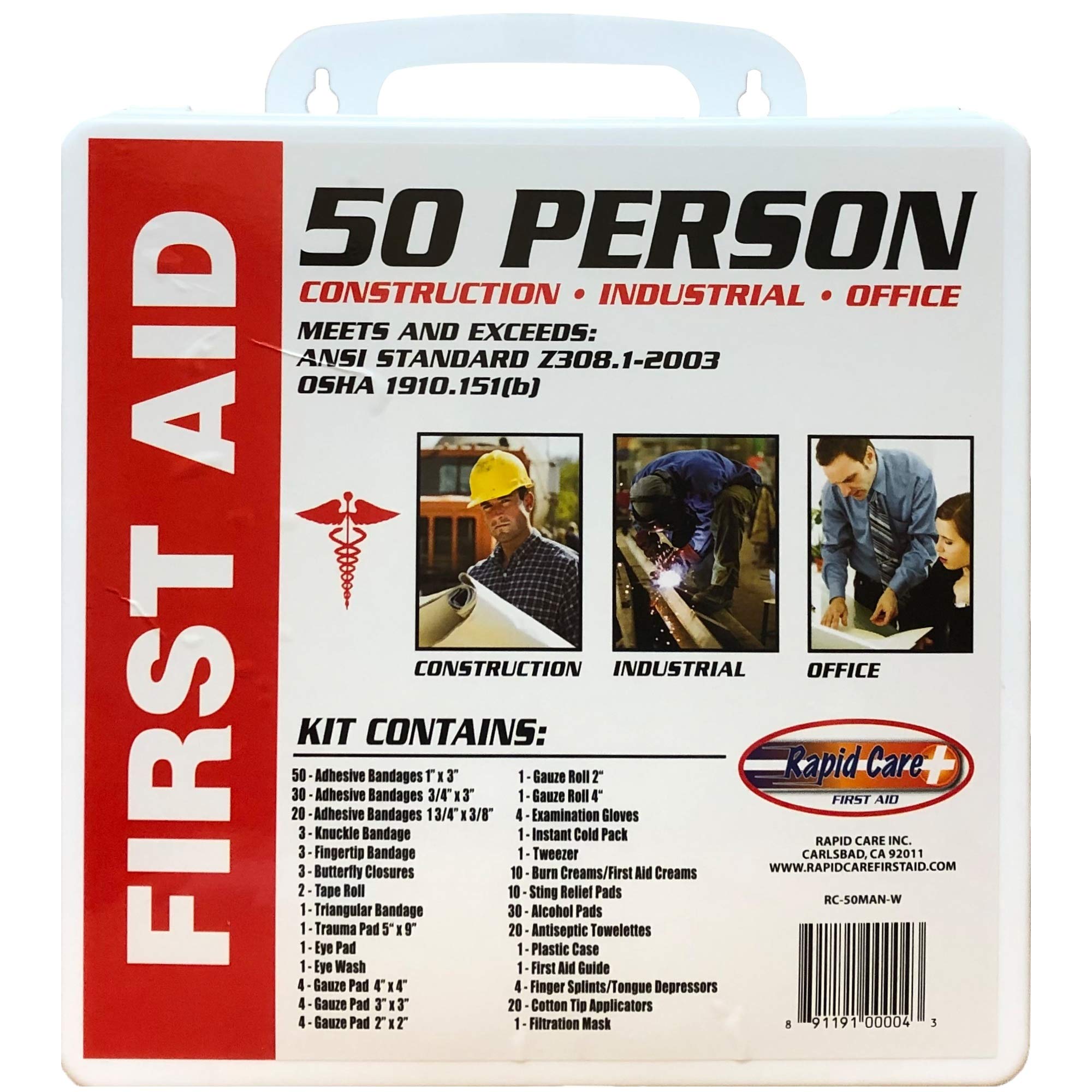 Rapid Care RC-50MAN-W wall-mounted kit for quick access in busy work environments