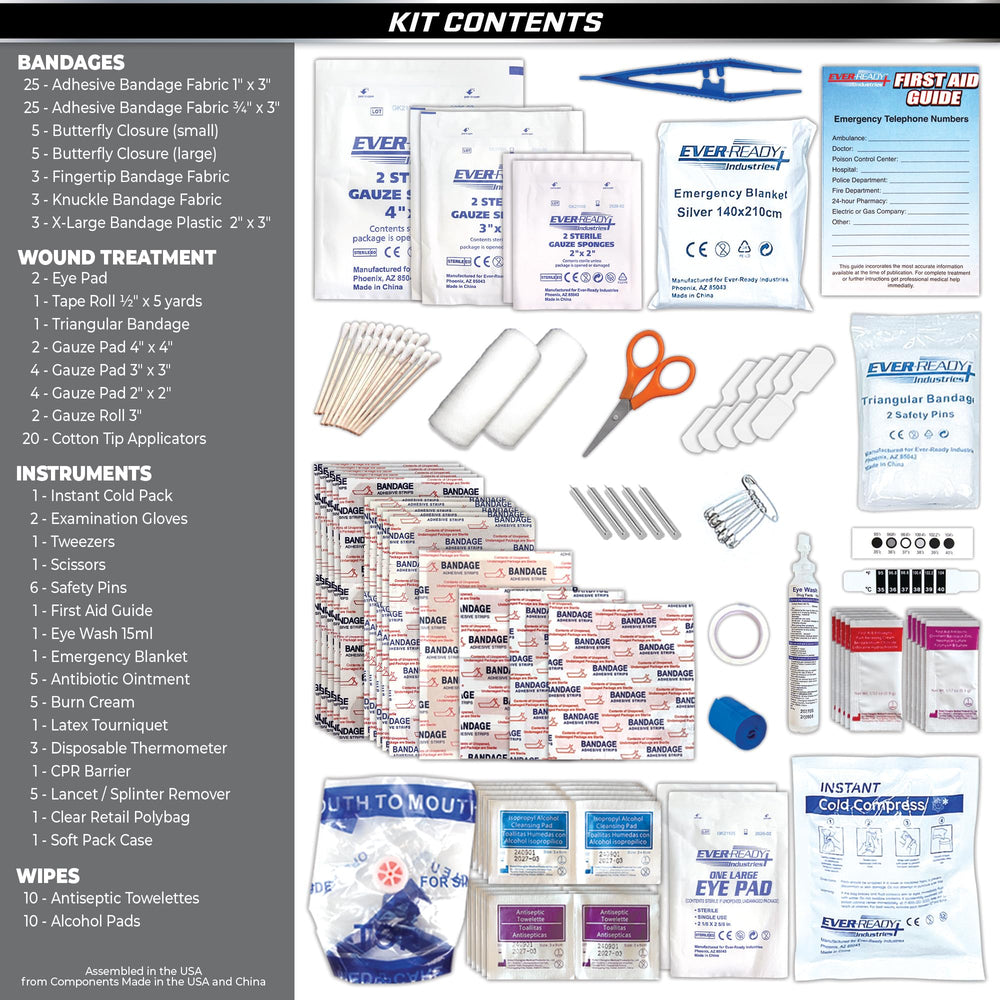 Compact Rapid Care design fits glove boxes and backpacks