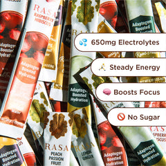 Rasa Hydration Lemon Ginger stick delivers zesty flavor and potential energy lift with adaptogens
