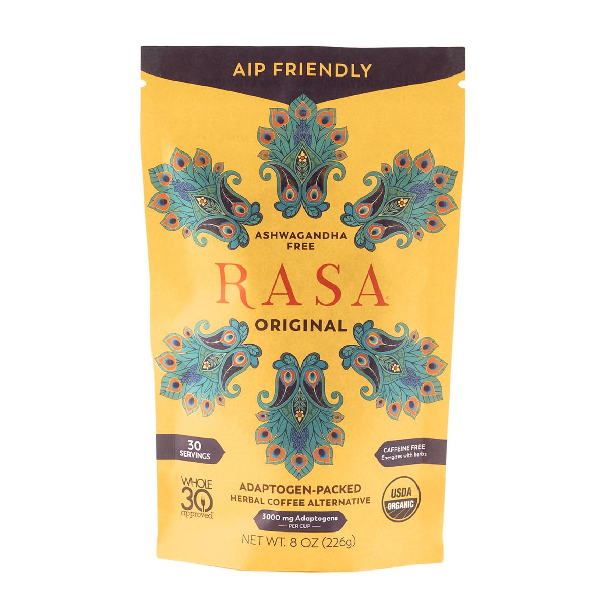 Rasa Koffee Original AIP chicory brew with coffee-like mouthfeel and calming energy for AIP dieters.