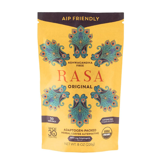 Rasa Koffee Original AIP chicory brew with coffee-like mouthfeel and calming energy for AIP dieters.