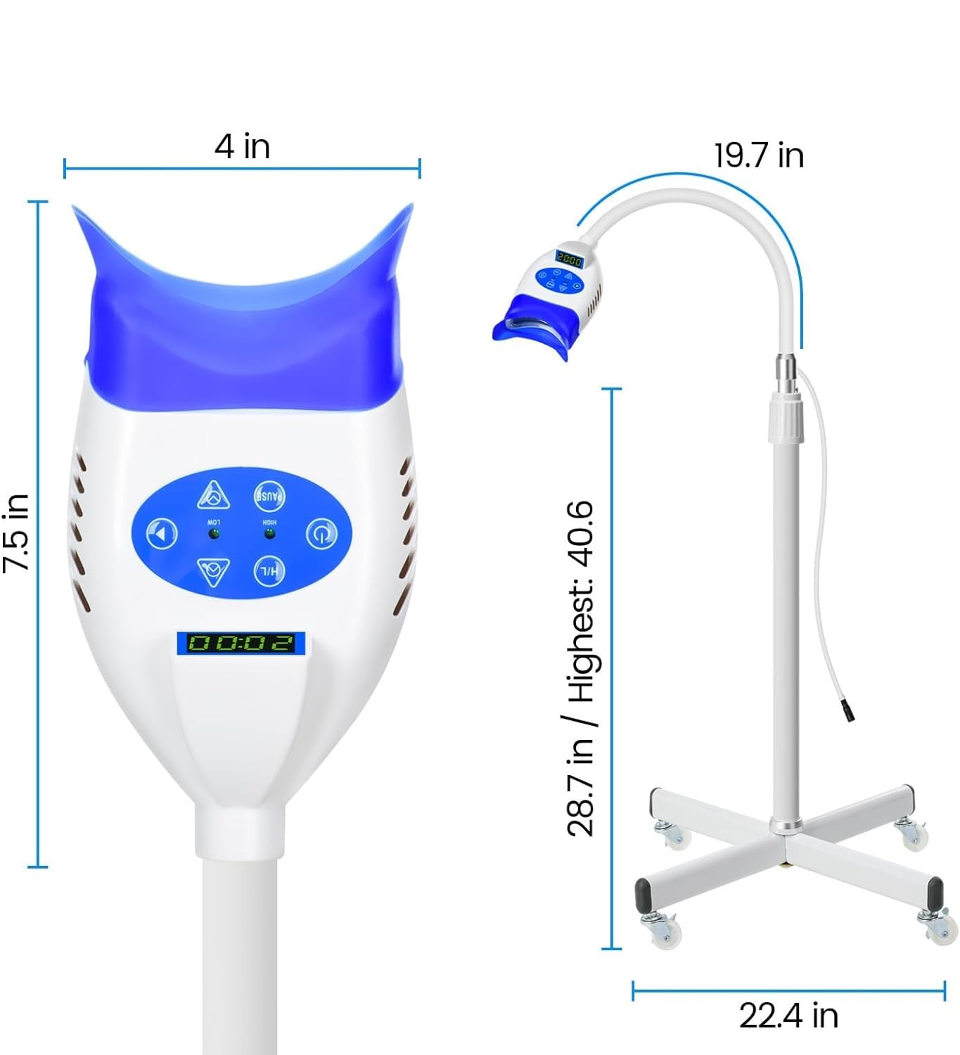 Rasamer adjustable height and angle support comfortable operation