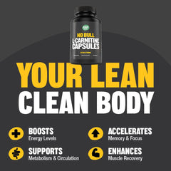 Raw Barrel No Bull L-Carnitine label highlights keto-friendly, caffeine-free benefits.