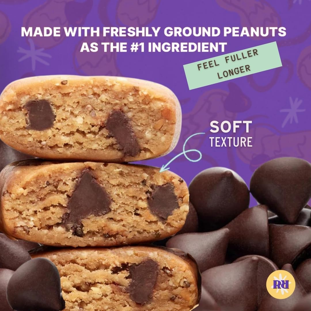 Raw Rev Glo bar photographed on white background emphasizes gluten-free, non-GMO quality.