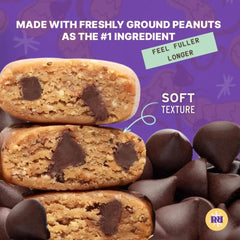 Raw Rev Glo bar photographed on white background emphasizes gluten-free, non-GMO quality.