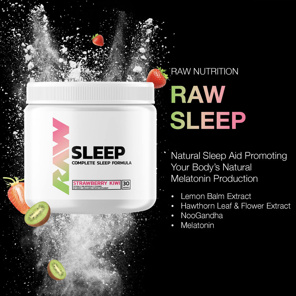 RAW Sleep bottle pour captures easy nightly use for calmer evenings.