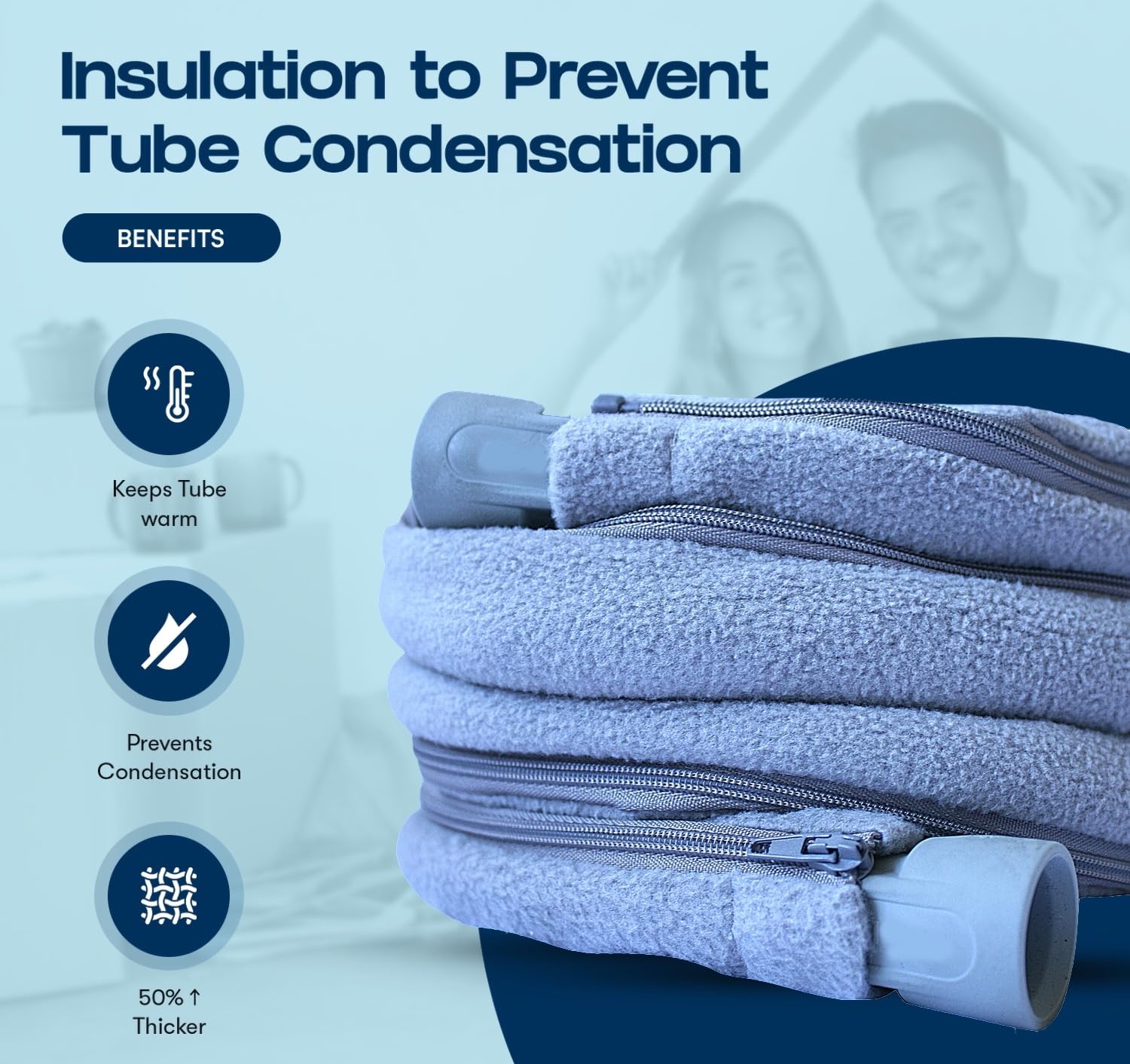 RawRock CPAP hose cover 6 ft sleeve for easy routing