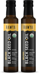 RAWYA Black Seed Oil bottle showcases premium cold-pressed oil for daily wellness.