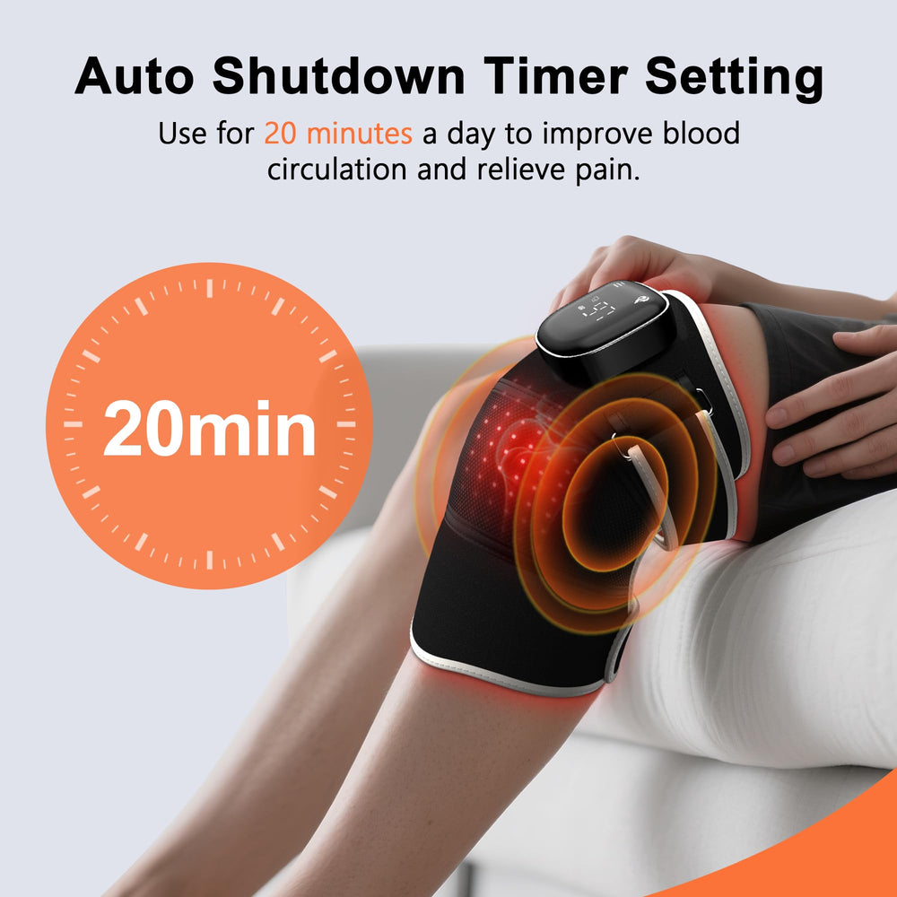RAYOCON rechargeable knee brace powered by 3000mAh battery for cordless wear.