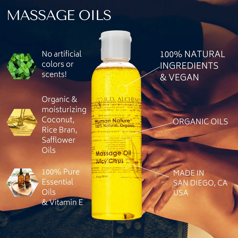RD Alchemy Bay Rum Love sensory massage – warm spices and citrus aroma enhances mood