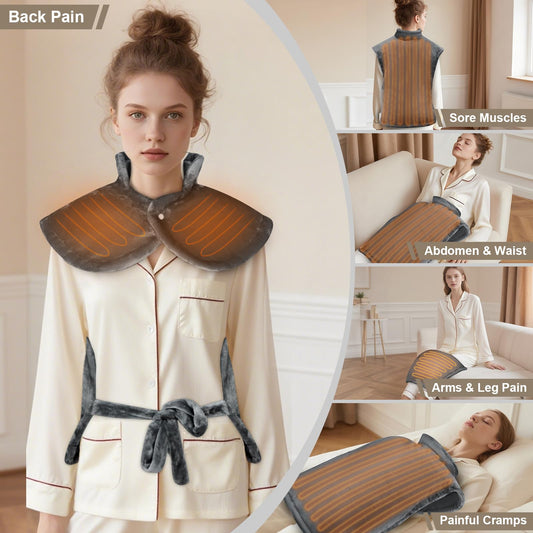 RDDSIVS heating pad focuses heat on neck and shoulders for comfort