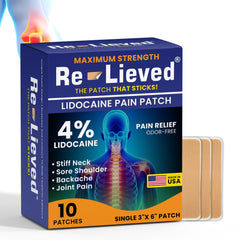 Re-lieved lidocaine patch back-application for targeted back comfort.