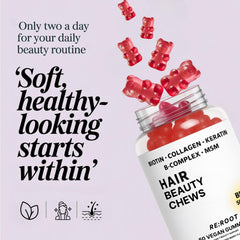 RE:ROOT gummies in hand emphasize easy daily ritual without water.