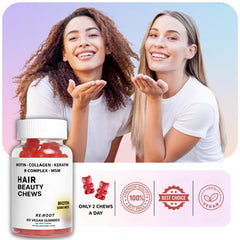 RE:ROOT vegan formula icon indicates gelatin-free, plant-based wellness.