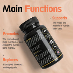 REACH HEALTH stem cell activation label view with ingredient highlights