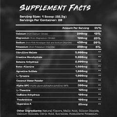 REACH Pre Workout label emphasizes clean formula and no fillers.
