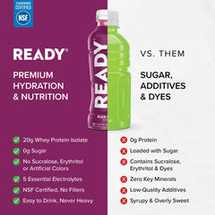 Ingredients view shows gluten-free and soy-free formula for digestive comfort.