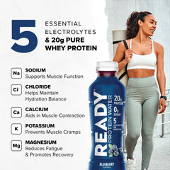 Ready Clear Protein Water on-the-go bottle for busy days