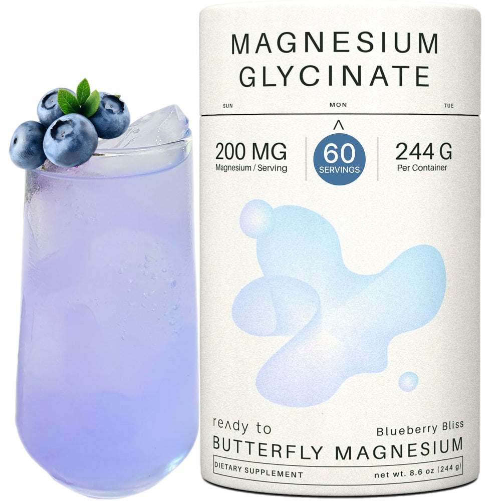 Ready To magnesium glycinate bottle pour promotes calm and gentle nightly relaxation.