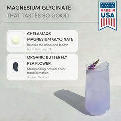 Ready To magnesium glycinate powder scoop ready for mixed drink.