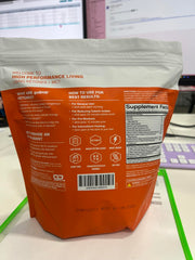 Real Ketones bottle with label close-up communicating exogenous ketone blend.