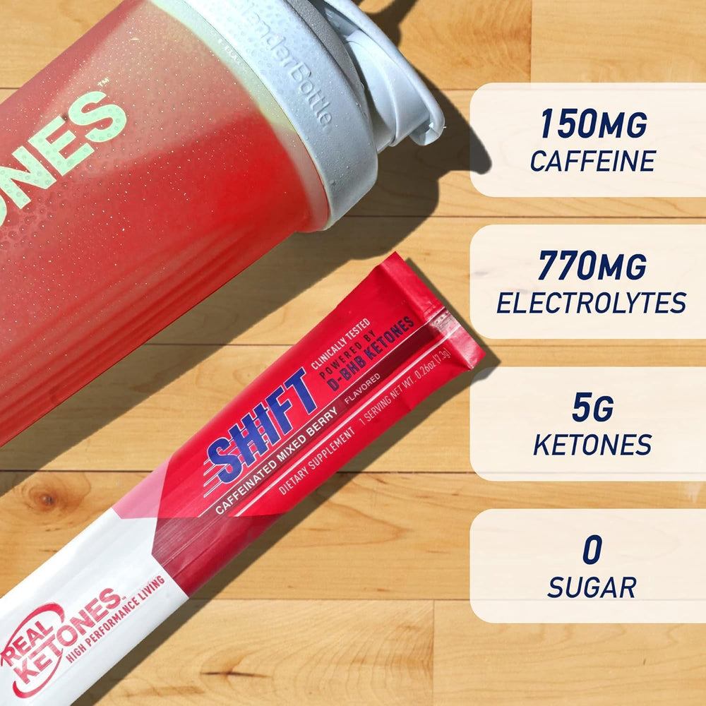 Electrolyte powder packets pouring into glass for hydration and steady energy.