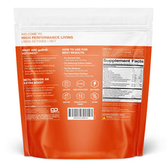 Real Ketones scoop with packets for convenient single-serve hydration.