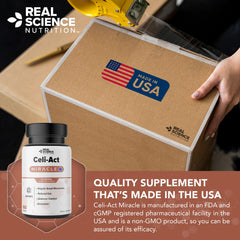 Real Science Nutrition Celi-Act Miracle handheld use shows easy supplementation